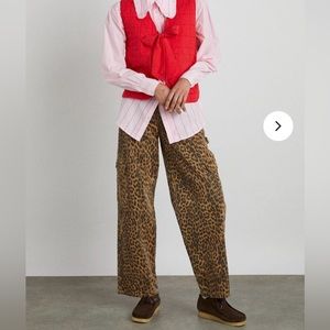 Damson Madder Leopard Cargo Pants